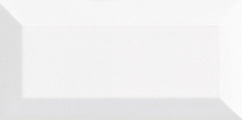 Metro Facette Dekorfliese (Wand) Weiss glänzend 7,5x15cm 
